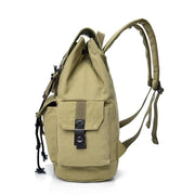 Unisex Retro Rucksack Large Capacity Travel Bag Leisure Backpack Schoolbag - Khaki V528-BACKPACK-KHAKI-871102