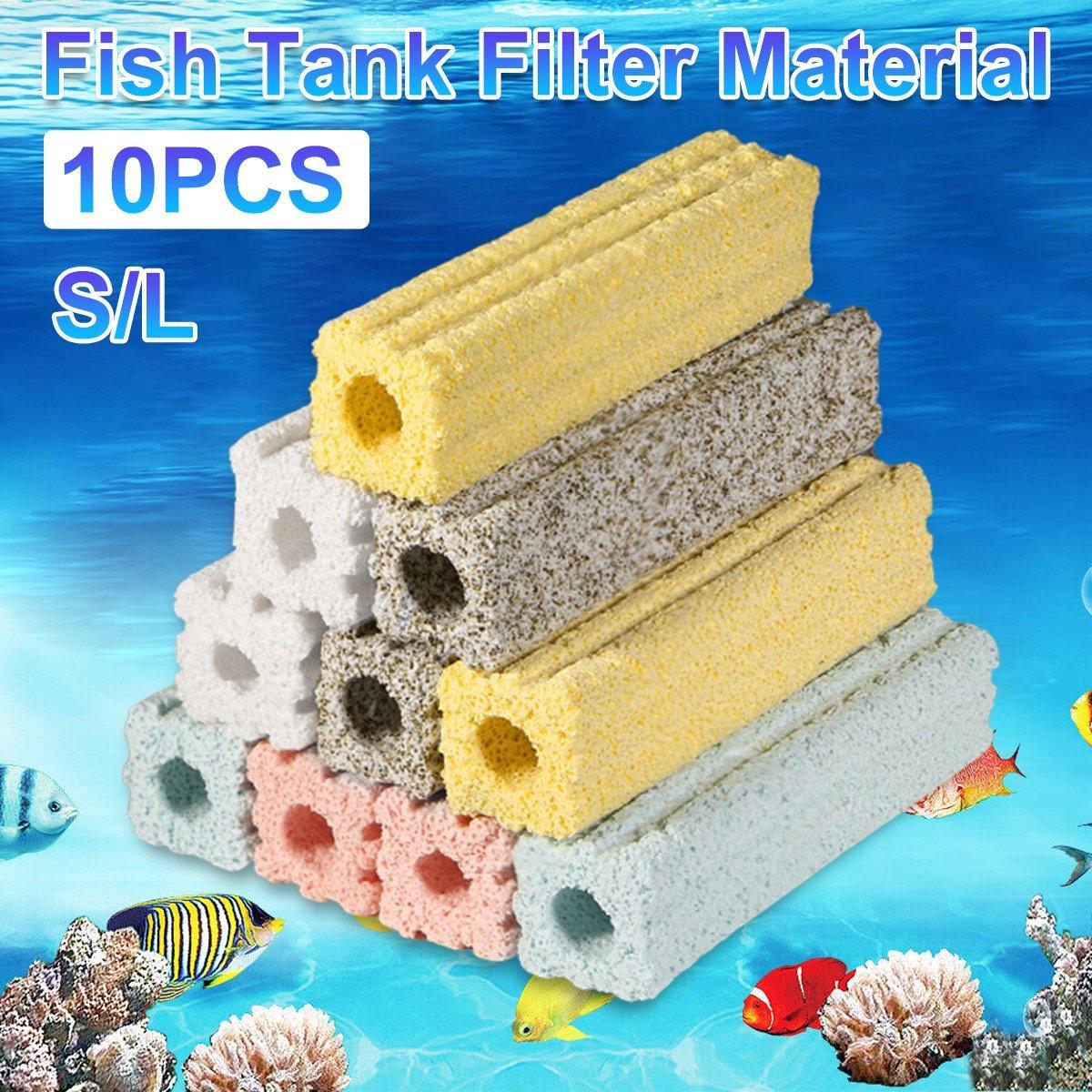 Nano Quartz Stone Aquarium Filter Water Purification Nitrifying Bacteria Media - L V528-BACTERIA-HOUSE-L-10PCS-425404