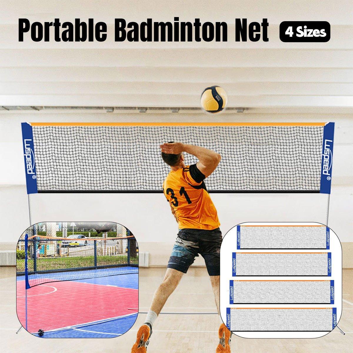 Portable Outdoor Badminton Net Set Easy Setup Adjustable Height Sports Equipment - 4.1M V528-BADMINTON-NET-4-1-M-794315