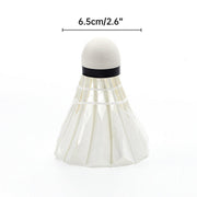 12 Pcs Badminton Shuttlecocks Durable Gooes Feather Badminton Ball For Training V528-BADMINTON-WHITE-12PCS-706547