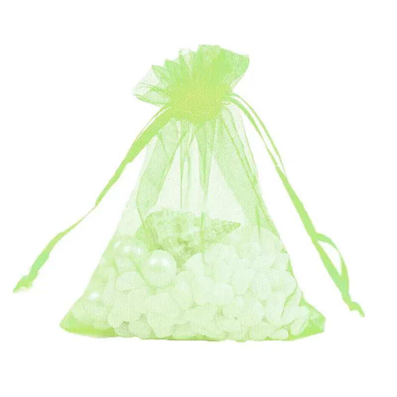 50PCS Organza Bag Sheer Bags Jewellery Wedding Candy Packaging Sheer Bags 10*15 cm - Fruit Green/50PCS V528-BAG-10-15-50PCSGREEN-535394