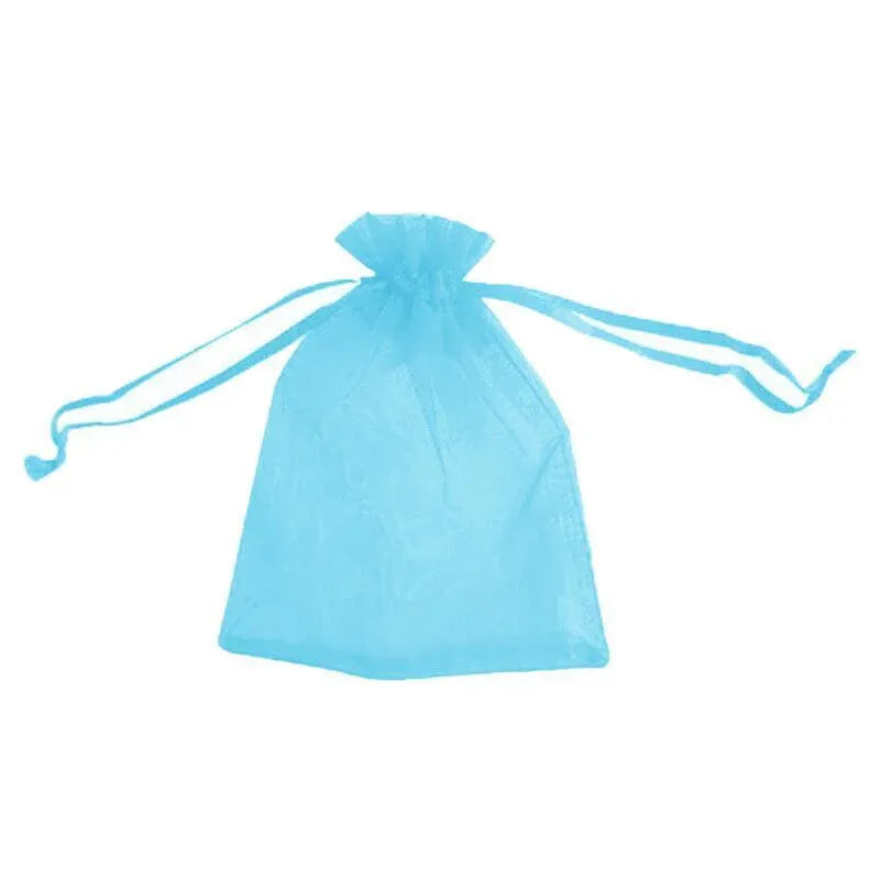 50PCS Organza Bag Sheer Bags Jewellery Wedding Candy Packaging Sheer Bags 10*15 cm - Lake Blue/50PCS V528-BAG-10-15-50PCSLAKEBLUE-902997