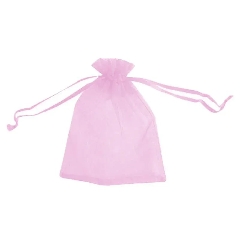 50PCS Organza Bag Sheer Bags Jewellery Wedding Candy Packaging Sheer Bags 10*15 cm - Pink/50PCS V528-BAG-10-15-50PCSPINK-760036