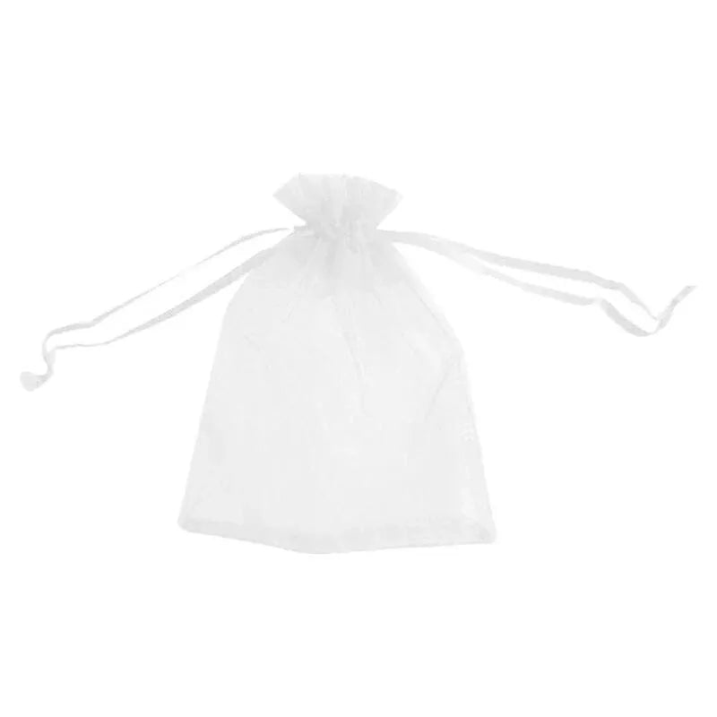 50PCS Organza Bag Sheer Bags Jewellery Wedding Candy Packaging Sheer Bags 10*15 cm - White/50PCS V528-BAG-10-15-50PCSWHITE-722277