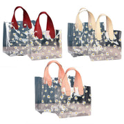 10pcs Small Fresh Transparent PVC Tote Bag Wedding Candy Gift Bag Daisy Design - Red - S V528-BAG-10PCS-RED-S-670452