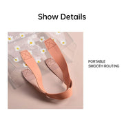 10pcs Small Fresh Transparent PVC Tote Bag Wedding Candy Gift Bag Daisy Design - Red - S V528-BAG-10PCS-RED-S-670452