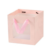 20PCS Open Window for Flower Doll Wedding Gift Transparent Square Packaging Bag - Black 30-30-30cm V528-BAG-20PCS-BLACK-30-30-30-217663