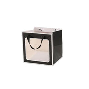 20PCS Open Window for Flower Doll Wedding Gift Transparent Square Packaging Bag - Black 30-30-30cm V528-BAG-20PCS-BLACK-30-30-30-217663