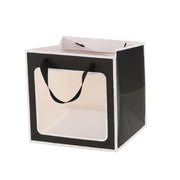 20PCS Open Window for Flower Doll Wedding Gift Transparent Square Packaging Bag - Black 30-30-30cm V528-BAG-20PCS-BLACK-30-30-30-217663