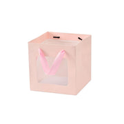 20PCS Open Window for Flower Doll Wedding Gift Transparent Square Packaging Bag - White 15-15-15cm V528-BAG-20PCS-WHITE-15-15-15-647852