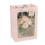 25x Thick Gift Bags with Transparent Window for Valentines Day Bouquets and Gift - V528-BAG-25PCS-PINK-18-13-25-258148