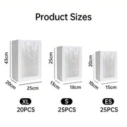 25x Thick Gift Bags with Transparent Window for Valentines Day Bouquets and Gift - V528-BAG-25PCS-RED-18-13-25-421584