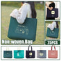 25PCS Fashionable Non-Woven Fabric Tote Eco Friendly Bag Reusable Shopping Bag - Smile 35*45*12cm V528-BAG-35-45-12-25PCS-XL-125420