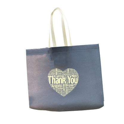 25PCS Fashionable Non-Woven Fabric Tote Eco Friendly Bag Reusable Shopping Bag - Smile 35*45*12cm V528-BAG-35-45-12-25PCS-XL-125420