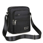 Mens Crossbody Shoulder Bag Travel Messenger Bag Casual Handbag for Boys and Men - Brown-4 zippers V528-BAG-4-ZIPPERS-BROWN-871570