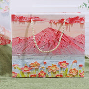 50PCS Cloud Mountain Petals Cream Wind Stereo Oil Painting Paper for Gift Wrapping - B V528-BAG-50PCS-B-765241