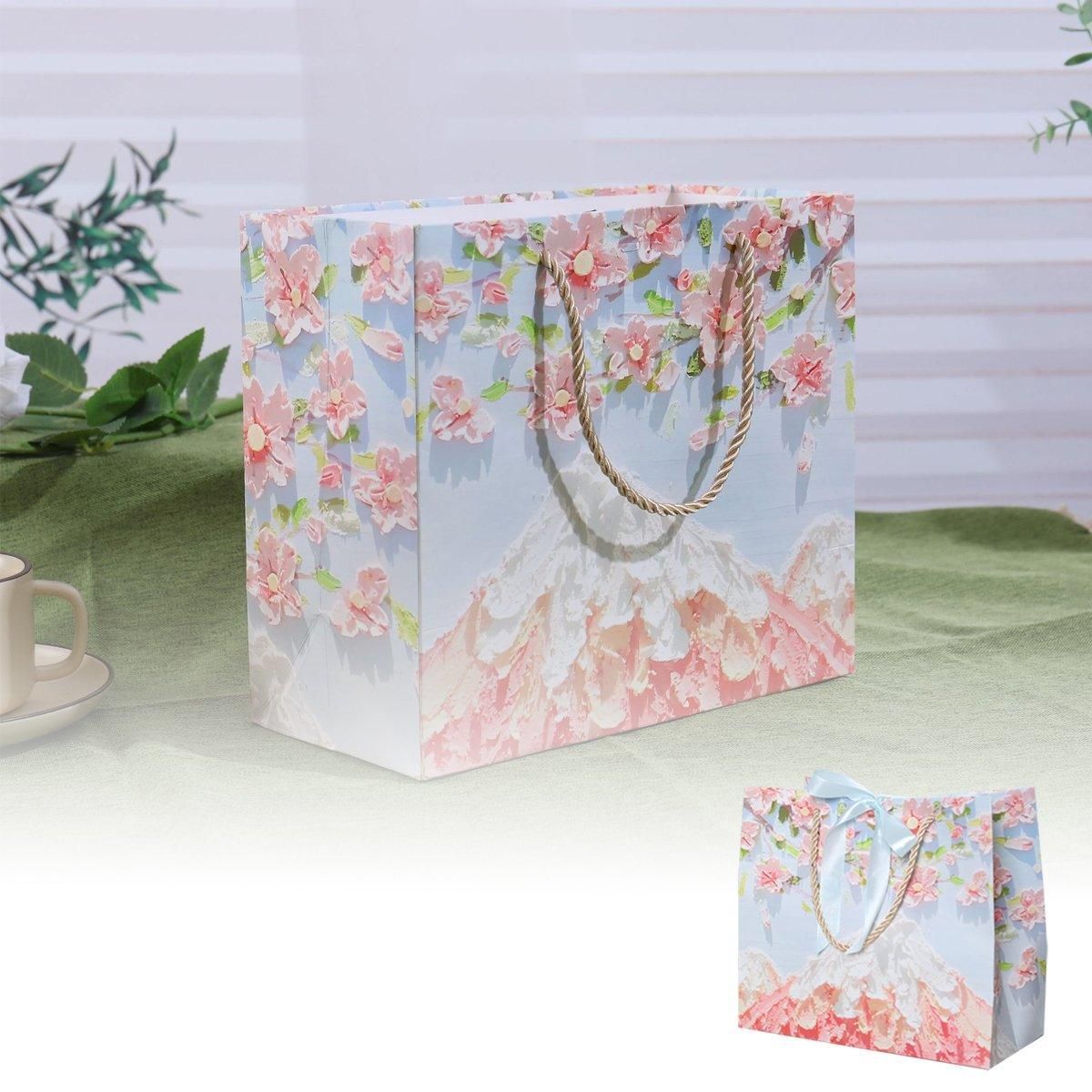 50PCS Cloud Mountain Petals Cream Wind Stereo Oil Painting Paper for Gift Wrapping - B V528-BAG-50PCS-B-765241