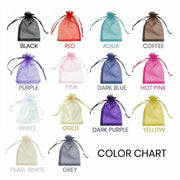 50 pcs Organza Bag Sheer Bags Jewellery Wedding Candy Packaging Sheer Bags 7*9 cm - Light Blue/50PCS V528-BAG-7-9-50PCSLIGHTBLUE-493094