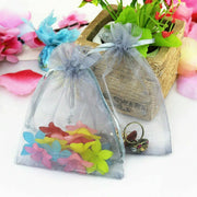 50 pcs Organza Bag Sheer Bags Jewellery Wedding Candy Packaging Sheer Bags 7*9 cm - Light Blue/50PCS V528-BAG-7-9-50PCSLIGHTBLUE-493094