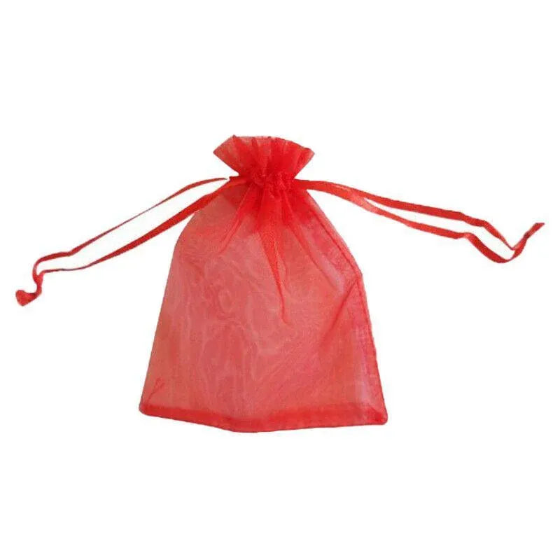 50 pcs Organza Bag Sheer Bags Jewellery Wedding Candy Packaging Sheer Bags 7*9 cm - Red/50PCS V528-BAG-7-9-50PCSRED-612014