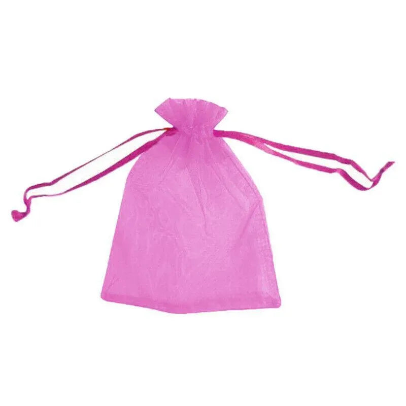 50 pcs Organza Bag Sheer Bags Jewellery Wedding Candy Packaging Sheer Bags 7*9 cm - Rose Red/50PCS V528-BAG-7-9-50PCSROSERED-652445