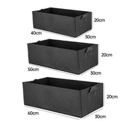 8pcs Felt Rectangular Planting Bags Vegetable Grow Bags Non-Woven Flower Pots - Blue 8pcs-60x30x20 V528-BAG-8PCS-60-30-20-BLUE-329875