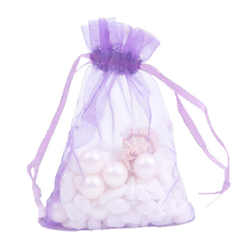 50PCS Organza Bag Sheer Bags Jewellery Wedding Candy Packaging Sheer Bags 9*12 cm - Light Blue/50PCS V528-BAG-9-12-50PCSLIGHTBLUE-436303