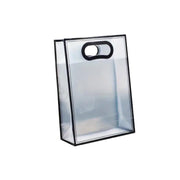25pcs Transparent PVC Handbag for Wedding Festival Candy Gift Packaging Bag - Black-26*18*8cm V528-BAG-BLACK-26-18-8-25PCS-497451