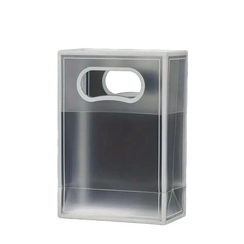 25pcs Transparent PVC Handbag for Wedding Festival Candy Gift Packaging Bag - Black-26*18*8cm V528-BAG-BLACK-26-18-8-25PCS-497451
