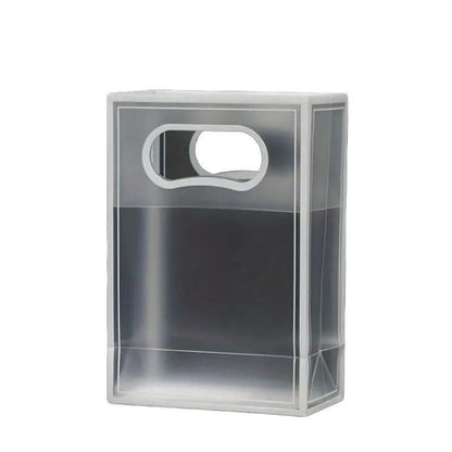 25pcs Transparent PVC Handbag for Wedding Festival Candy Gift Packaging Bag - Black-26*18*8cm V528-BAG-BLACK-26-18-8-25PCS-497451