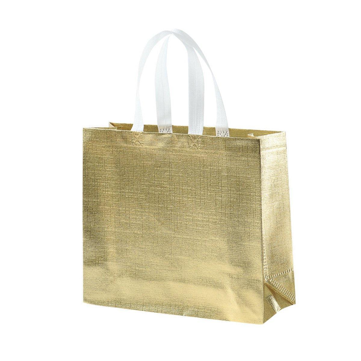 25PCS Embossed Non-Woven Tote Bag Fashion Shopping Gift Packaging Bag - Black-40*30*12cm V528-BAG-BLACK-40-30-12-751529