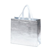 25PCS Embossed Non-Woven Tote Bag Fashion Shopping Gift Packaging Bag - Black-40*30*12cm V528-BAG-BLACK-40-30-12-751529