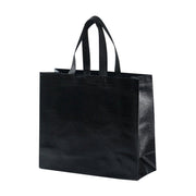 25PCS Embossed Non-Woven Tote Bag Fashion Shopping Gift Packaging Bag - Black-40*30*12cm V528-BAG-BLACK-40-30-12-751529
