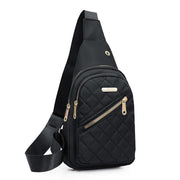 Chest Bag Crossbody Sports Bag Simple Casual Crossbody Bag for Travel Outdoor - Black V528-BAG-BLACK-578621
