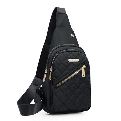 Chest Bag Crossbody Sports Bag Simple Casual Crossbody Bag for Travel Outdoor - Black V528-BAG-BLACK-578621