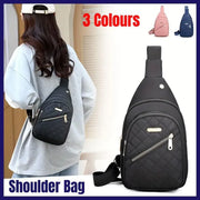 Chest Bag Crossbody Sports Bag Simple Casual Crossbody Bag for Travel Outdoor - Black V528-BAG-BLACK-578621