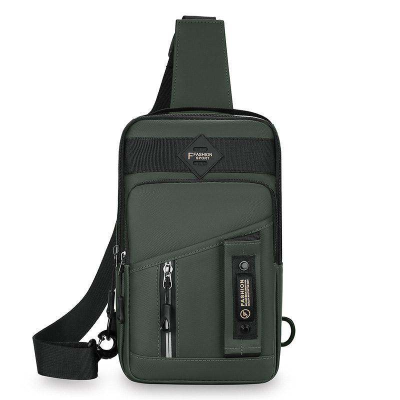 Casual Multifunctional Crossbody Bag for Men Travel Outdoor Hiking and Sports - Black V528-BAG-BLACK-815867