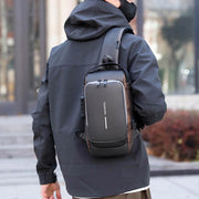 Multi-Function Password Lock Shoulder Bag Anti-Theft Crossbody Sling Bag Travel V528-BAG-BLACK-BROWN-778577