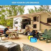 Hose Storage Bag Caravan Camping RV Cable Water Hose Electrical Cords Organizer - Blue V528-BAG-BLUE-319035