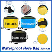 Hose Storage Bag Caravan Camping RV Cable Water Hose Electrical Cords Organizer - Blue V528-BAG-BLUE-319035