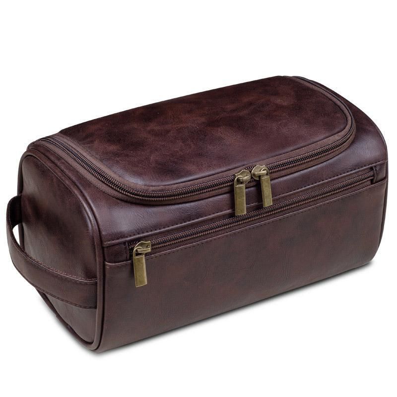 Large Capacity Waterproof Travel Toiletry Bag Cosmetic Organizer Multifunctional - Brown V528-BAG-BROWN-957572