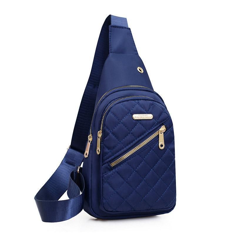 Chest Bag Crossbody Sports Bag Simple Casual Crossbody Bag for Travel Outdoor - Dark Blue V528-BAG-DARK-BLUE-279379