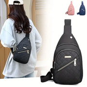 Chest Bag Crossbody Sports Bag Simple Casual Crossbody Bag for Travel Outdoor - Dark Blue V528-BAG-DARK-BLUE-279379