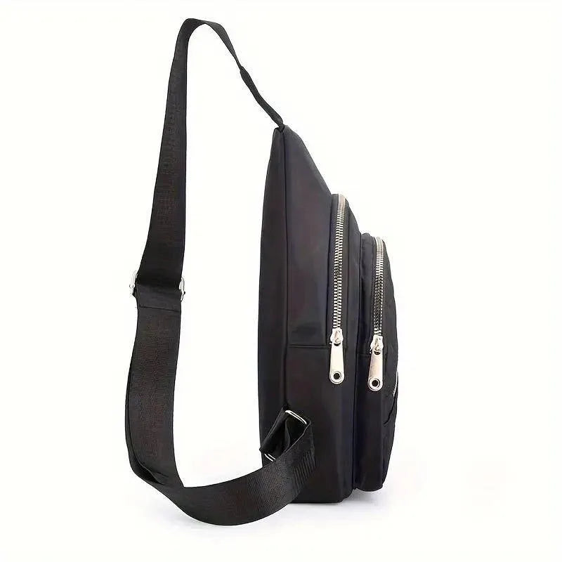 Chest Bag Crossbody Sports Bag Simple Casual Crossbody Bag for Travel Outdoor - Dark Blue V528-BAG-DARK-BLUE-279379