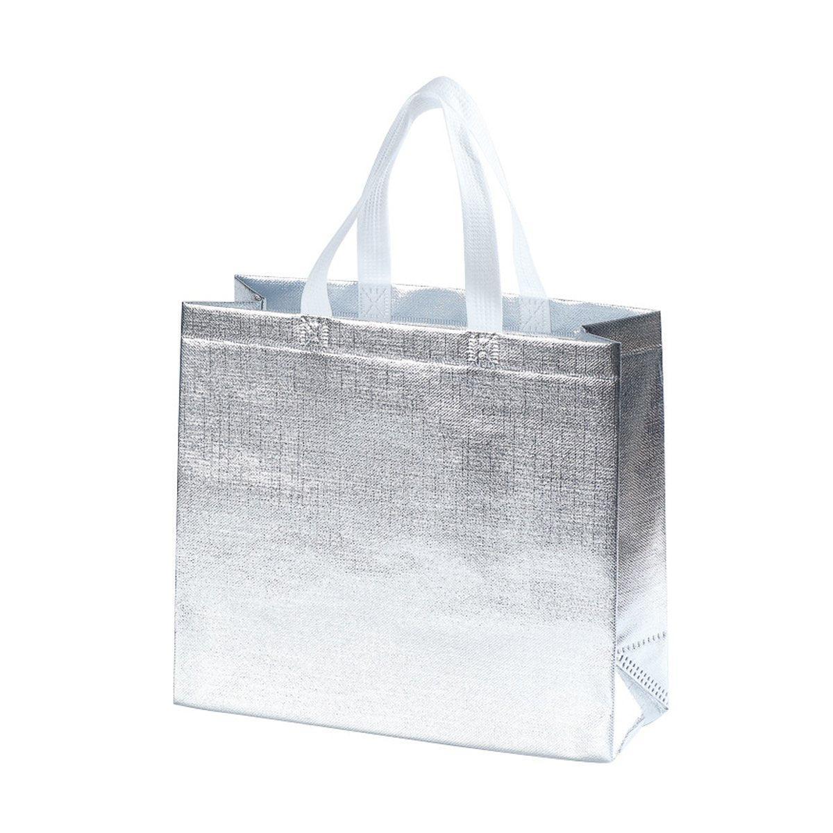 25PCS Embossed Non-Woven Tote Bag Fashion Shopping Gift Packaging Bag - Gold-40*30*12cm V528-BAG-GOLD-40-30-12-704219