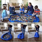 150Cm Kids Play Mat Bag Portable Toy Storage Organizer Lego Toys Drawstring Bag V528-BAG-GREEN-201587