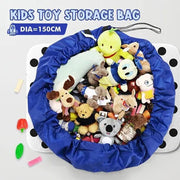 150Cm Kids Play Mat Bag Portable Toy Storage Organizer Lego Toys Drawstring Bag V528-BAG-GREEN-201587