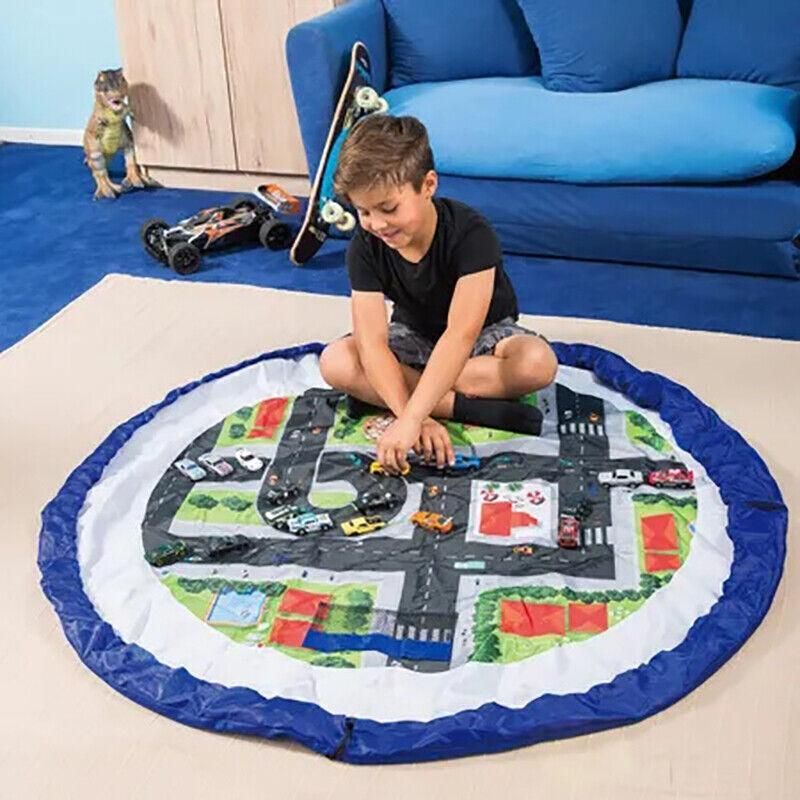 150Cm Kids Play Mat Bag Portable Toy Storage Organizer Lego Toys Drawstring Bag V528-BAG-GREEN-201587