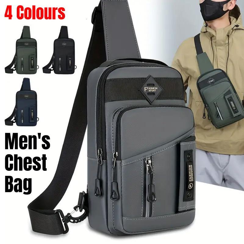 Casual Multifunctional Crossbody Bag for Men Travel Outdoor Hiking and Sports - Green V528-BAG-GREEN-778216