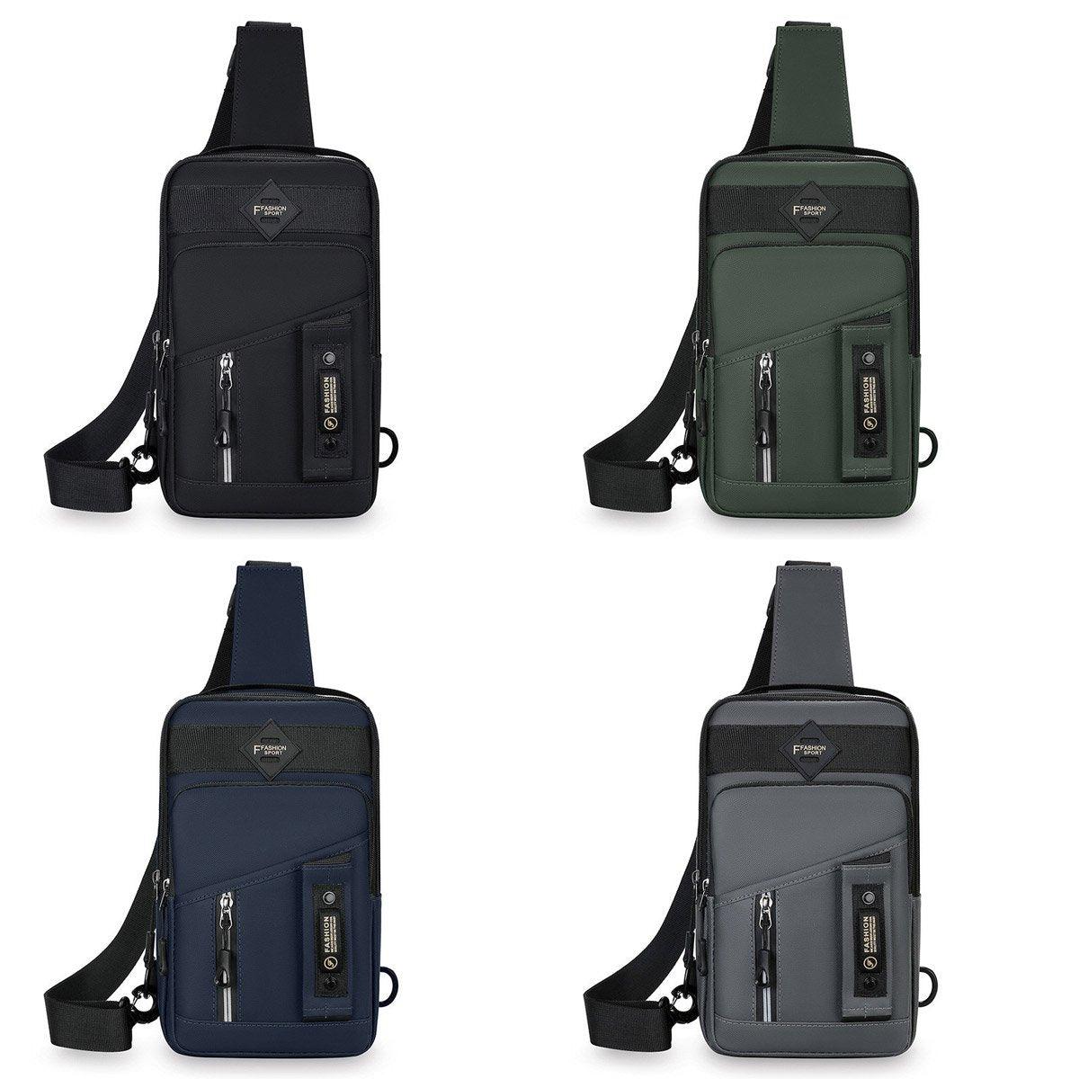 Casual Multifunctional Crossbody Bag for Men Travel Outdoor Hiking and Sports - Green V528-BAG-GREEN-778216
